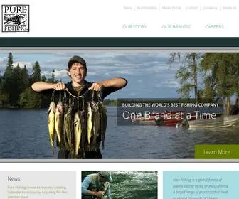 Purefishing.com(Pure Fishing®) Screenshot