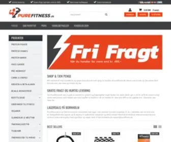 Purefitness.dk(Er en lille bornholmsk webshop) Screenshot