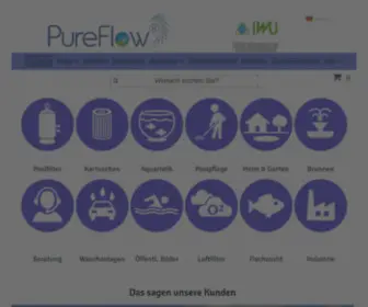 Pureflow-Filter.com(PureFlow® sorgt für Kristallklares Wasser) Screenshot