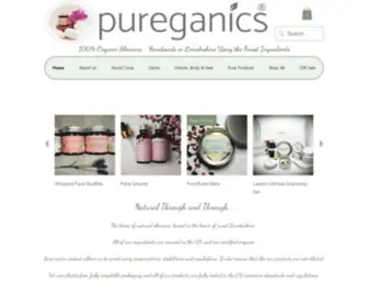 Pureganicsskincare.co.uk(Organic Vegan Skincare) Screenshot