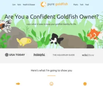 Puregoldfish.com(Pure Goldfish) Screenshot