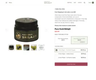 Puregoldshilajit.com(This special Gold Grade Shilajit) Screenshot