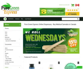 Puregreenexpress.ca(Pure Green Express) Screenshot