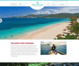Puregrenada.com(The Official Website of the Grenada Tourism Authority) Screenshot