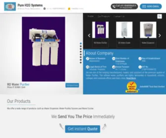 Pureh2Osystem.co.in(Pure H2O Systems) Screenshot