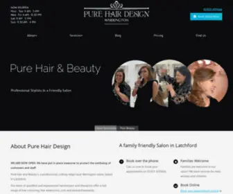 Purehairdesignwarrington.com(Hair Colour and Extensions Specialists Warrington) Screenshot