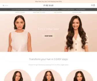 Purehairextensions.com.au(Clip in Hair Extensions) Screenshot