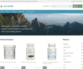 Purehealthonline.co.uk(Pure Health) Screenshot