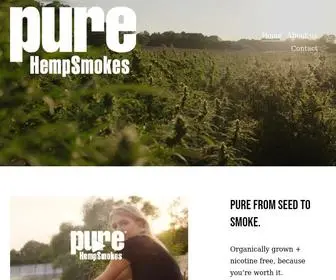 Purehempsmokes.com(Breathe in pure relaxation with our hemp smokes. enjoy the benefits of cbd in a nicotine) Screenshot