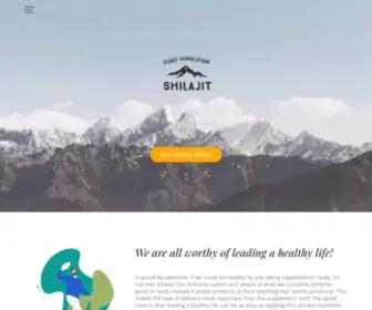Purehimalayanshilajit.com(Pure Himalayan Shilajit) Screenshot