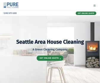 Purehousecleaning.com(Seattle House Cleaning & Maid Services) Screenshot