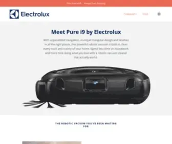 Purei9.com(Electrolux Pure i9) Screenshot