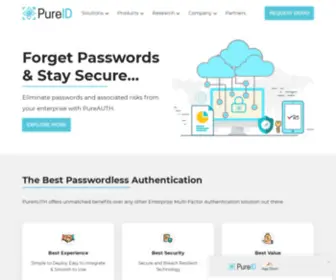 Pureid.io(Building Passwordless Eco) Screenshot