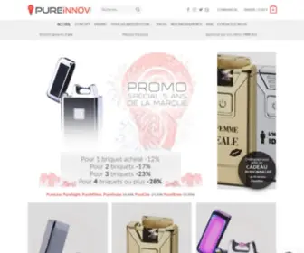 Pureinnov.com(Briquet USB : Le concept du briquet USB Pureinnov®) Screenshot