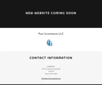 Pureinvestments.com(Pure Investments LLC) Screenshot