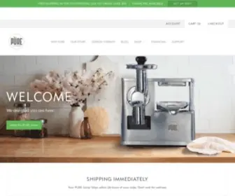 Purejuicer.com(PURE Juicer) Screenshot