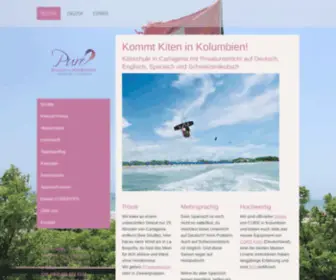 Purekitesurf.com(Kitesurfing in Kolumbien) Screenshot