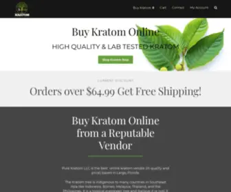 Purekratomllc.com(Buy kratom online from Pure Kratom LLC) Screenshot