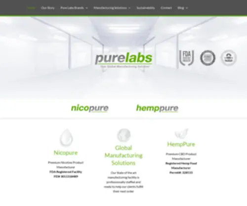 Purelabs.com(Pure Labs) Screenshot