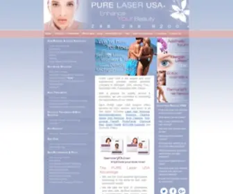 Purelaserusa.com(Laser Hair Removal) Screenshot