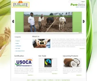 Purelife.in(Pure Diets India Ltd) Screenshot