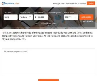 Pureloan.com(Lowest Mortgage Interest Rates) Screenshot