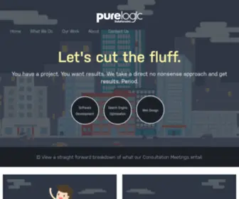 Purelogic.ca(Edmonton Web Design and Software Development) Screenshot