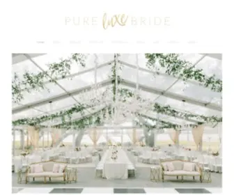 Pureluxebride.com(Pure Luxe Bride) Screenshot