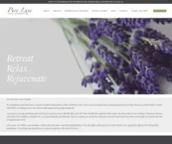 Pureluxespa.com(Pure Luxe) Screenshot