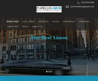 Pureluxlimos.com(Los Angeles Limousine) Screenshot