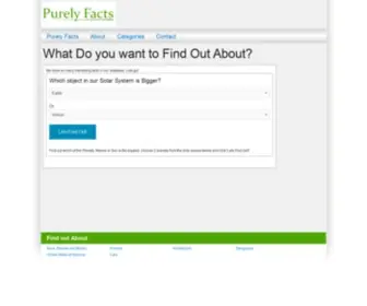 Purelyfacts.com(Purely Facts) Screenshot