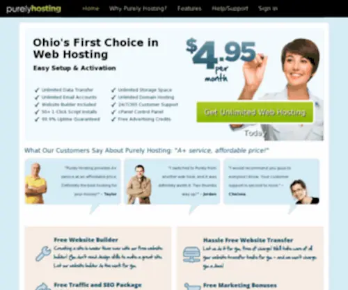 Purelyhosting.com(Your First Choice in Web Hosting) Screenshot