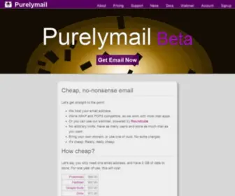 Purelymail.com(Cheap email for everyone) Screenshot