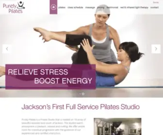 Purelypilatesjackson.com(Purely Pilates) Screenshot