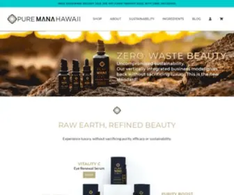 Puremanahawaii.com(Eco-Luxe Skin Care) Screenshot