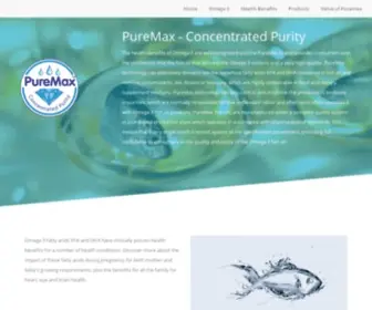 Puremax.com(Nutritional supplements) Screenshot