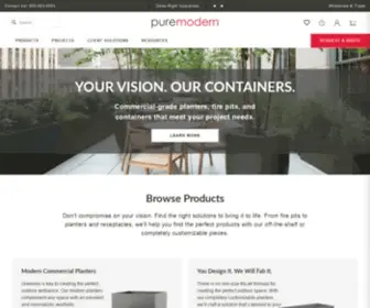 Puremodern.com(Modern Commercial Planters Pots & Furnishings) Screenshot