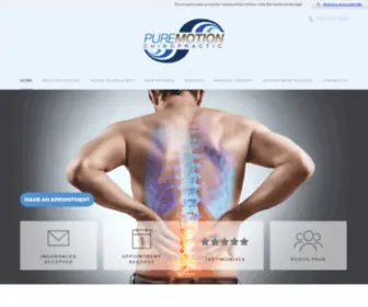 Puremotionchiro.com(Pure Motion Chiropractic) Screenshot