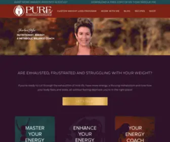 Purenaturalhealth.ca(Nutritionist, Holistic Life Coach) Screenshot