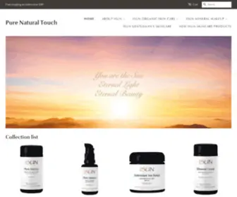 Purenaturaltouch.com(ISUN Skin Care) Screenshot