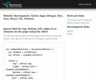 Purencool.com(Website Development) Screenshot