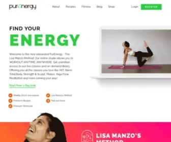 Purenergystudios.ca(Find your Energy) Screenshot