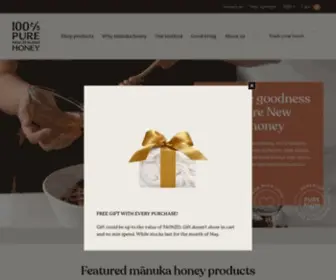 Purenewzealandhoney.com(Pure New Zealand mānuka honey) Screenshot