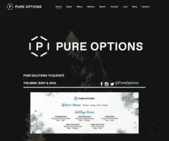 Pureoptions.com(Michigan Cannabis Provisioning Centers) Screenshot