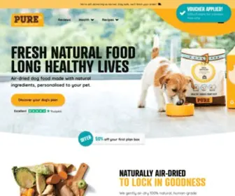 Purepetfood.co.uk(Healthy Tailored Dog Food Delivery) Screenshot