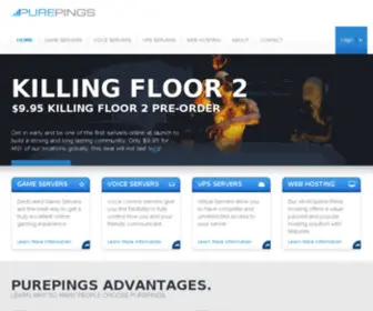 Purepings.com(High Performance Game & Voice Servers) Screenshot