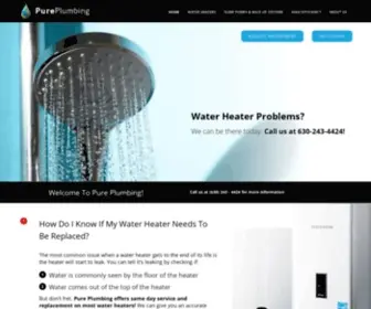 Pureplumbinginc.net(New Water Heater) Screenshot