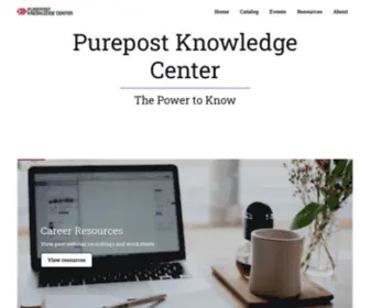 Purepostknowledgecenter.com(Purepost Knowledge Center) Screenshot