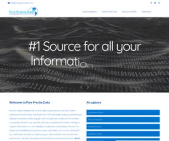 Pureprecisedata.com(Providing insight to Smart business leaders) Screenshot