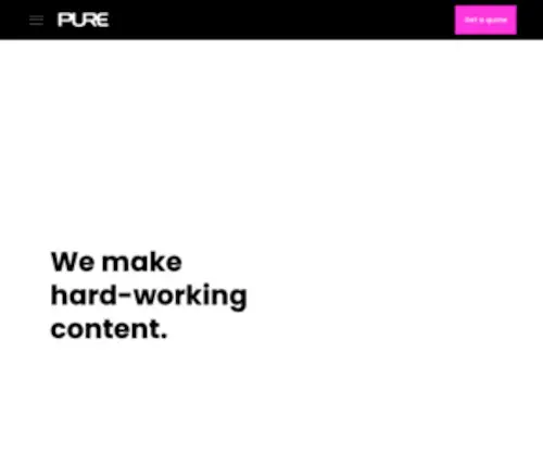 Pureproductions.co.nz(Pure Productions) Screenshot